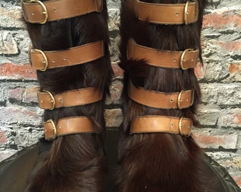 Vintage GUCCI Italian Fur Apres Ski Boots size 37