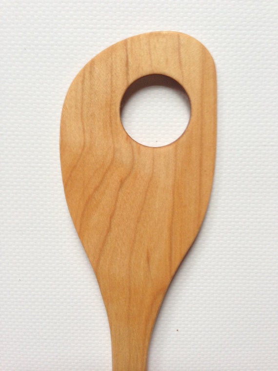 Wooden sauce spoon wooden cooking spoon by PEIWoodenSpoonSewing