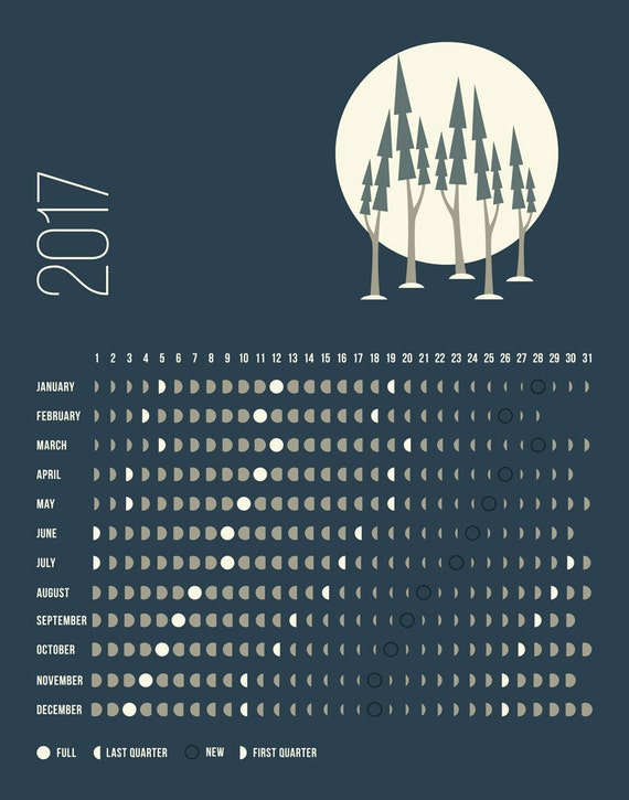 lunar and solar calendar for 2017 printable