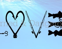 Popular items for fishing love on Etsy