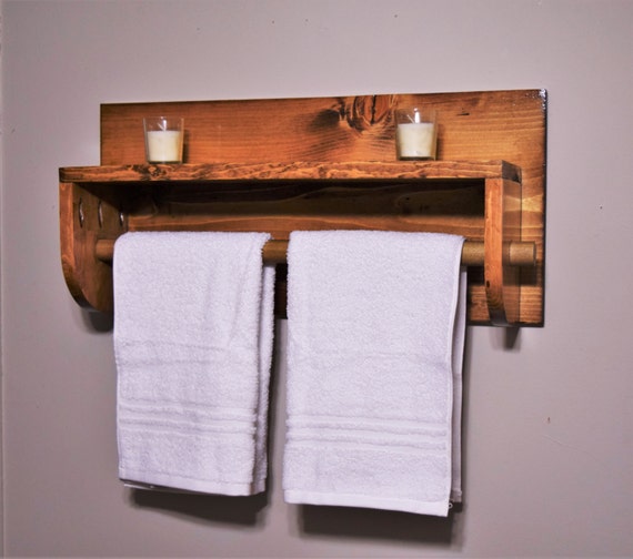 Bathroom Shelf With Towel Rack Towel Rack Wooden Towel Rack