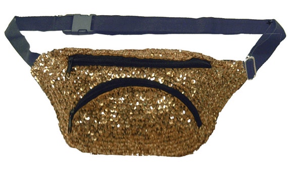 Gold Sequined Fanny Pack