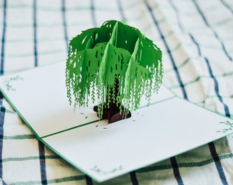 Willow Tree Pop Up Card, Birthday Card, Anniversary Card, Sympathy Card, Get Well Card, Empathy Card, Greeting Card, Arbor Day, Lovepop