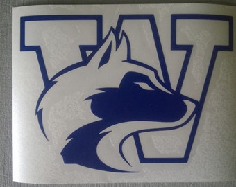 husky decal uw washington