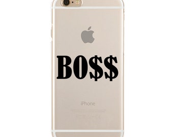 BOSS - Slim & Transparent case for iPhone - by HeartOnMyFingers - SLIMCASE-146