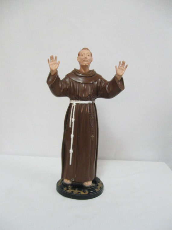 plastic st francis statue