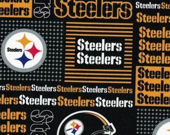 Pittsburgh Steelers Fabric- NFL - 100% Cotton High Quality Fabric- by Fabric Traditions