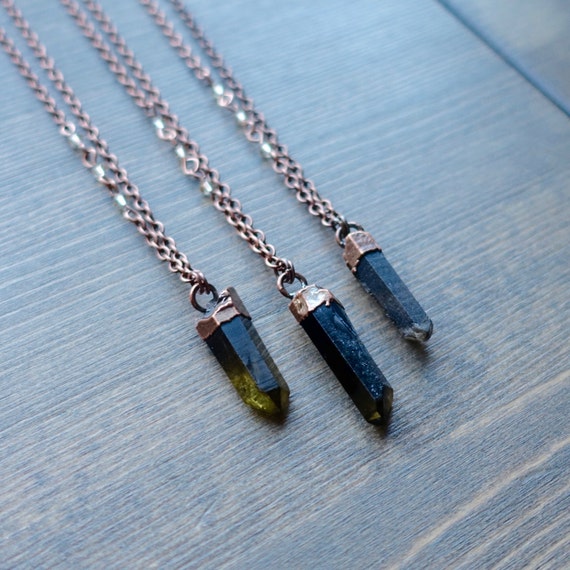Items similar to Smoky quartz necklace | Raw crystal necklace | Raw ...