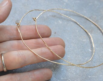 Hammered Gold Hoop Earrings, Giant Hoop Earrings, Hammered 14k Gold Round Hoop Earrings, Gold Hoop Earrings, Large Gold Hoop Earrings