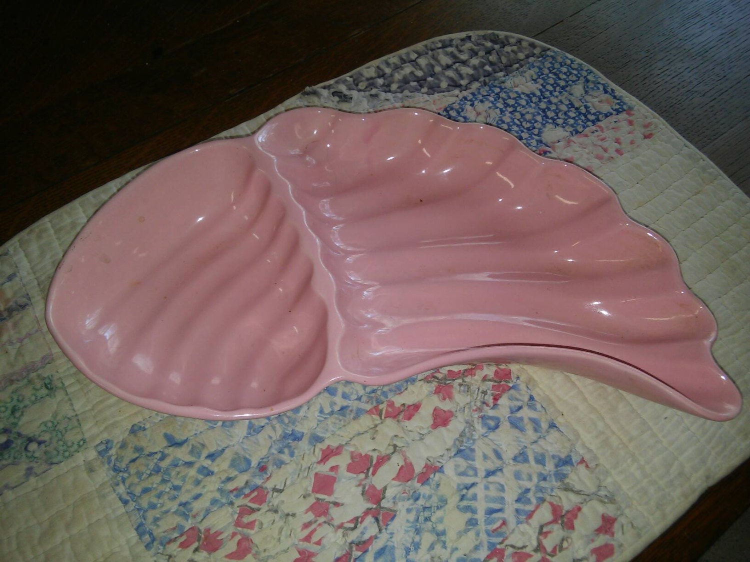 Chip and Dip Made in California Pottery Tray Mid Century Retro