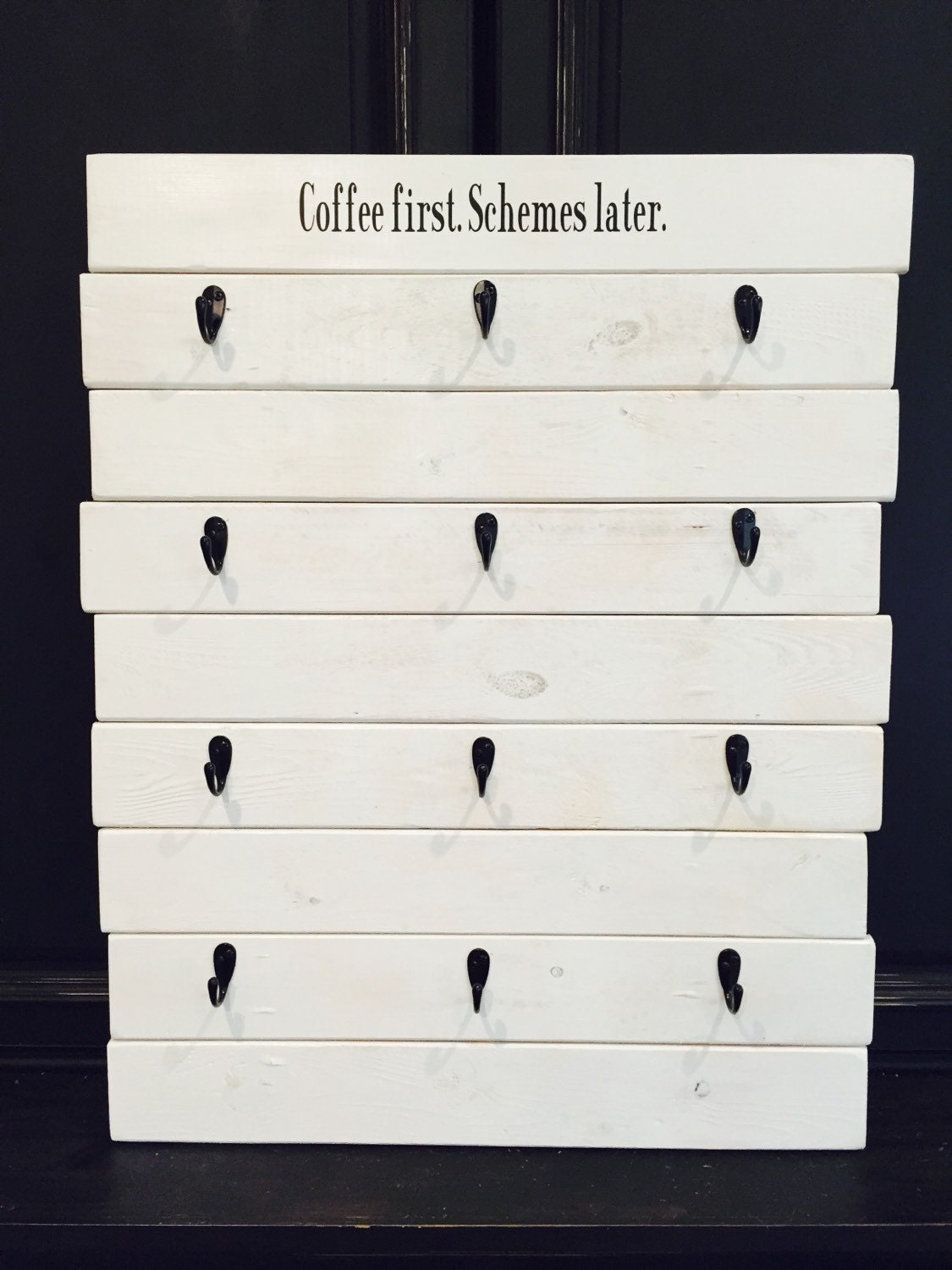 12 cup Coffee Mug Rack Pallet Rack Customize Personalize