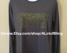 green bay packers rhinestone shirt