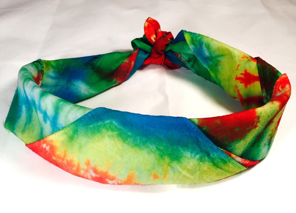 Handmade Swirl Tie Dye Bandana