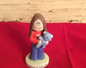 Vintage Cathy Cartoon Figurine Stand by Your Bear 1982
