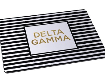 DG Delta Gamma Striped Sorority Mousepad