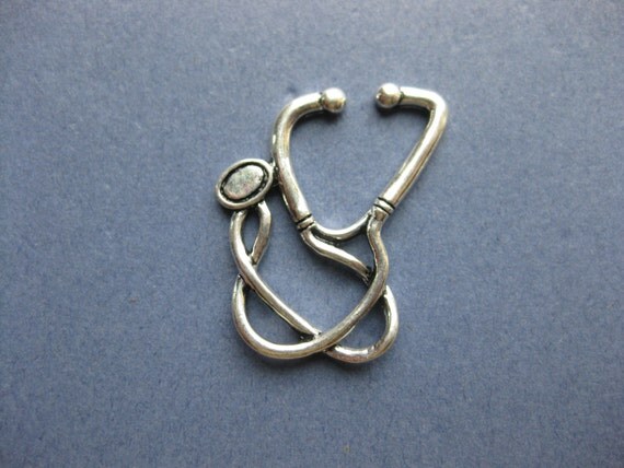 4 Stethoscope Charms Stethoscope Pendant Doctor Charm