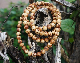 8mm Natural Aromatic Sandalwood Thuja Sutchuenensis Grade AAA 108 Mala Beads Wooden Mala Beads,Meditation Prayer Japa Mala Beads