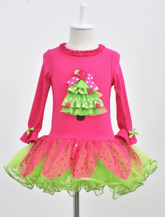 items similar to christmas tree dress baby girl pink items similar to christmas tree dress baby girl pink