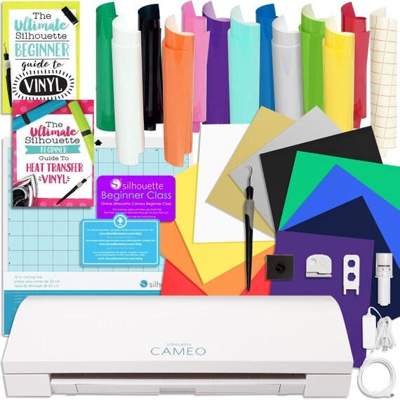 Silhouette Cameo 3 Bundle with 12 Oracal 651 Sheets 12 Siser