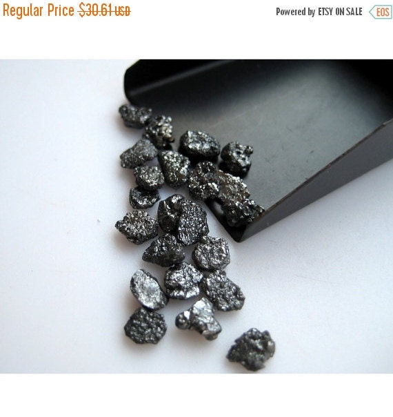 ON SALE 50 Black Diamond Rough Diamond by GemsDiamondsBySHIKHA