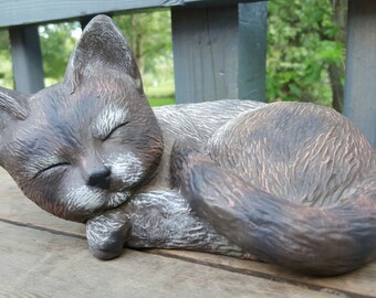 Hand Painted Ceramic Calico Kitten, Cat, Floor Sitter, Cat Collector, Kitten Statue, Cat Statue, Calico Cat, Feline