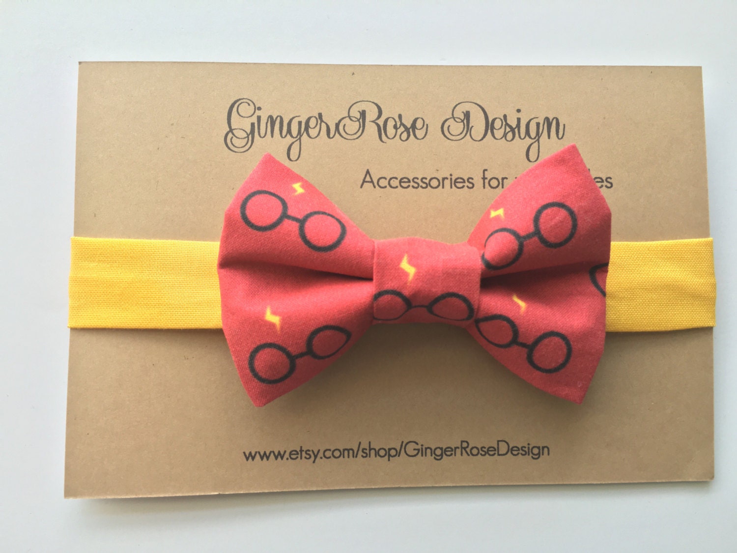 Harry Potter Bow Tie Gryffindor Bow Tie Scarlet and Gold
