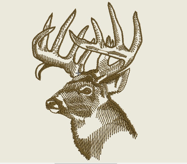 Whitetail Buck Embroidery Designs by Sx3Embroidery on Etsy