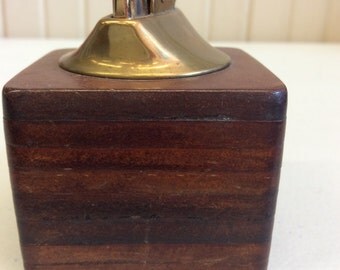 Leather Table Cigarette Lighter From 1950'S
