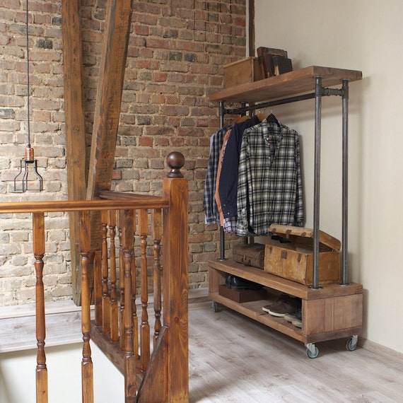 Industrial Style Clothing Storage Unit