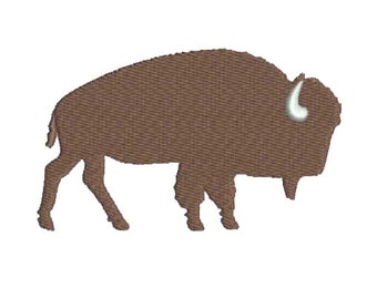 4" W Large - Just a Wild Buffalo Embroidery Design - Instant Digital Download