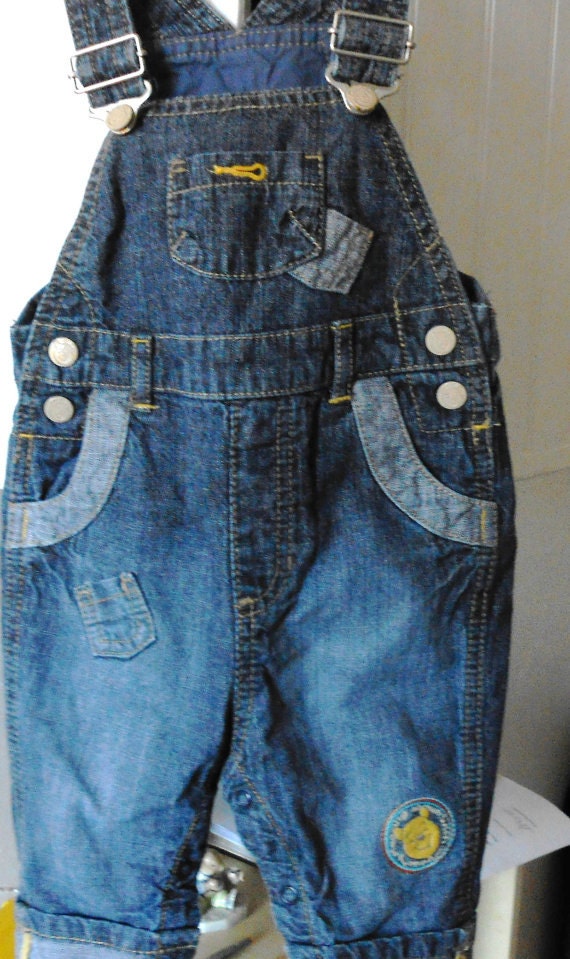 Baby Denim Blue Dungarees, Denim, Trousers, Clothing, Holiday Clothing, Kid's Clothing, Winnie, Suspender Overalls, Baby Overalls