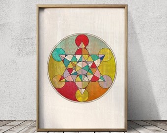 Mandala Prints Sacred Geometry Art Mandala Art Sacred Geometry Prints Colorful