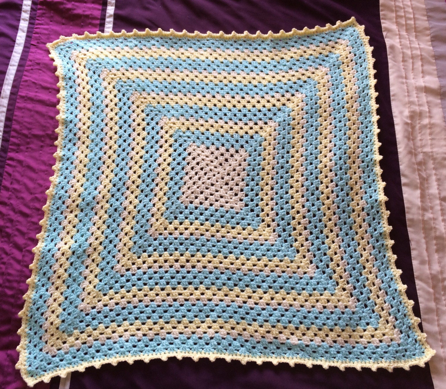 Baby Blanket Cot pram christening gift Baby shower