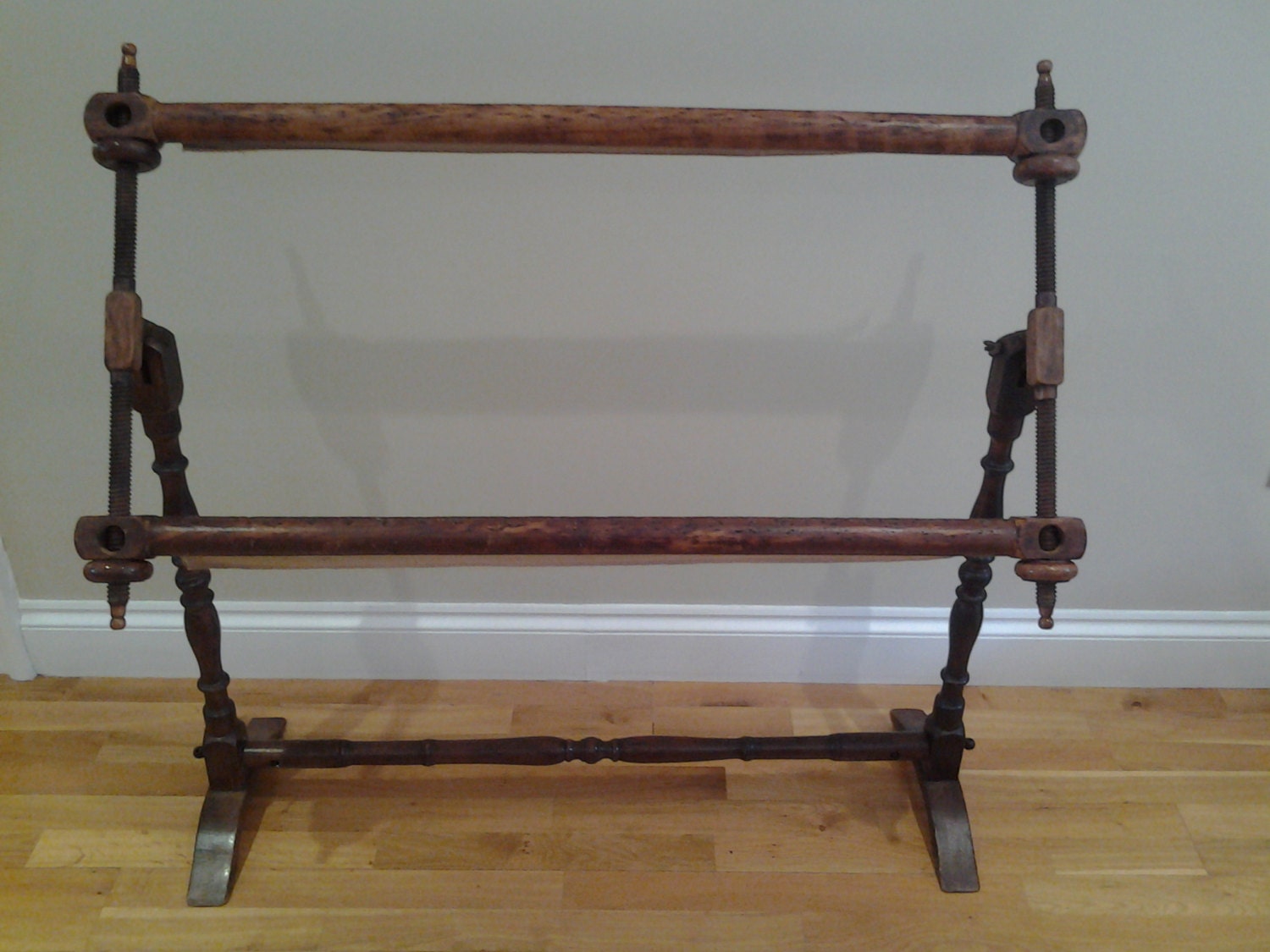 Antique Fruitwood Tapestry or Embroidery Frame Dated C1860