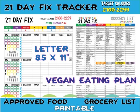 21 Working day Mend Tracker 21 Working day Mend Printables 21 Working day Through picture regarding 21 Day Fix Food List Printable titled 21 Working day Repair Tracker 21 Working day Maintenance Printables 21 Working day As a result of