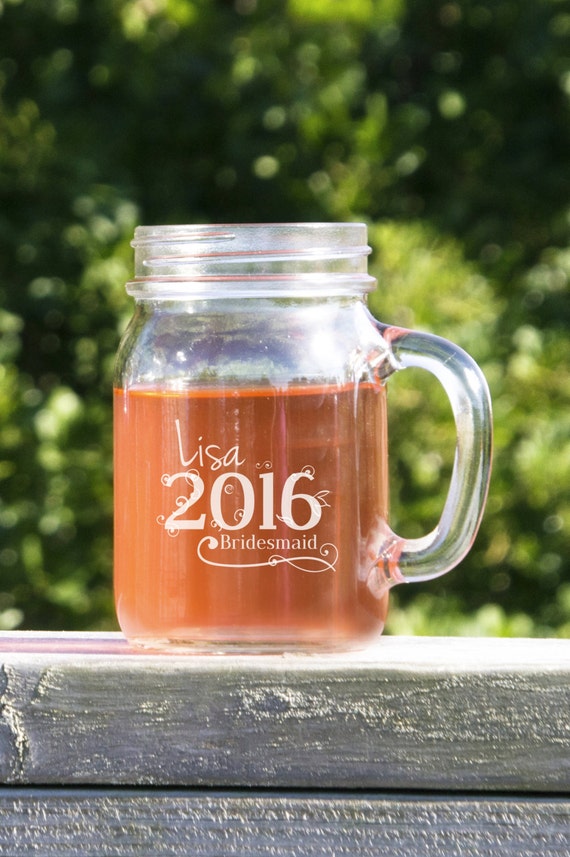 Engraved Mason Jar 7 Personalized Beer Mug by SuncoastLaser