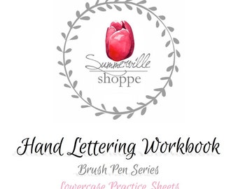 Hand Lettering Workbook - Lowercase Practice Sheets