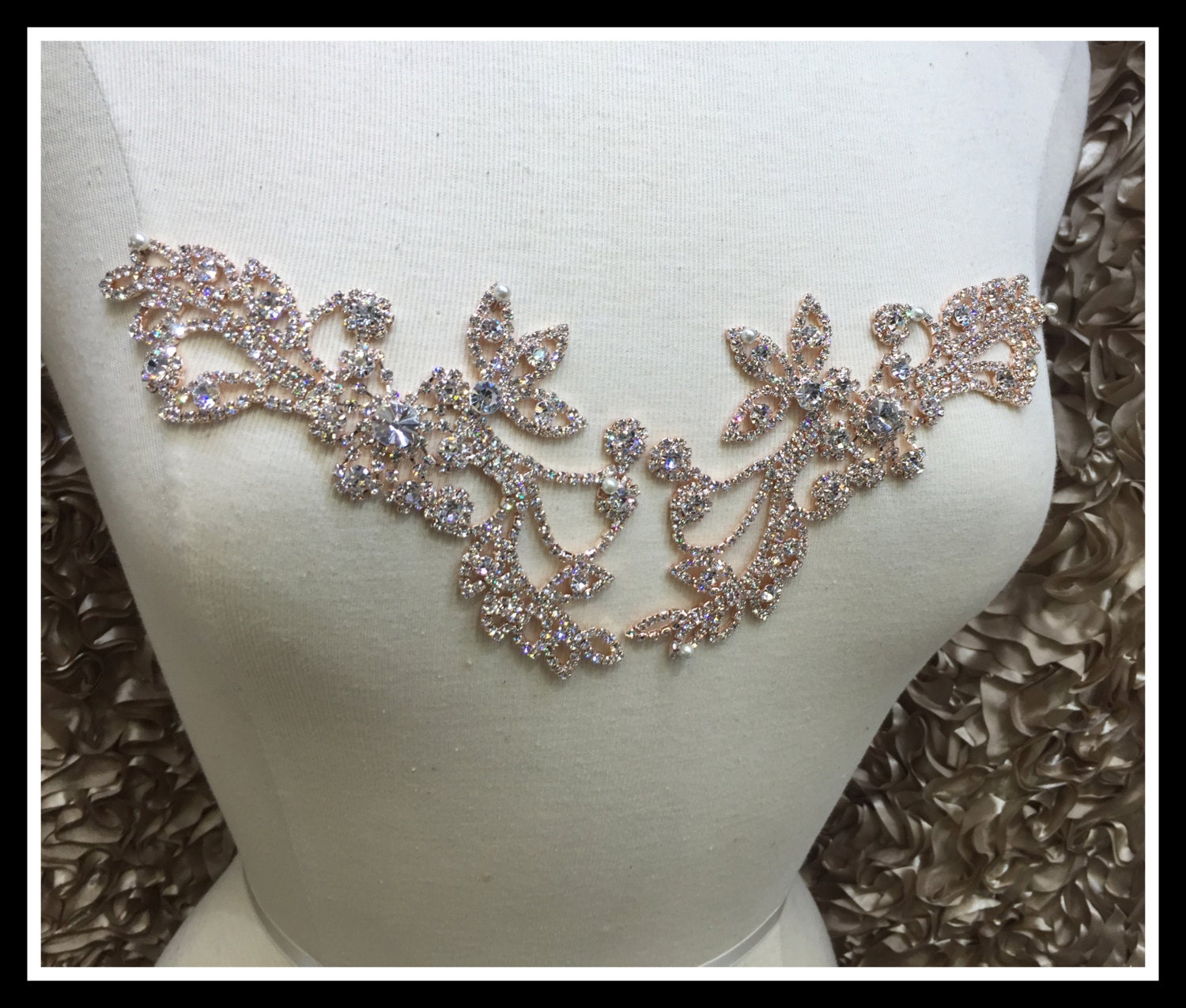 2 Piece Rhinestone applique Swarovski Shine 0507