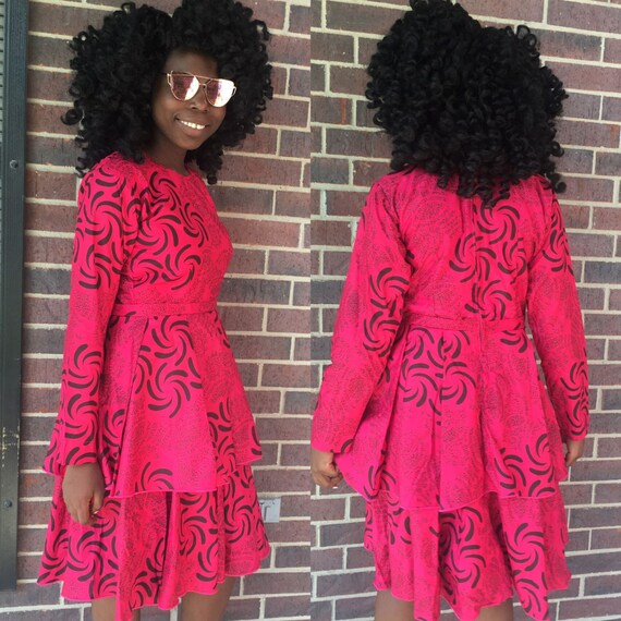 pleated ankara gown styles