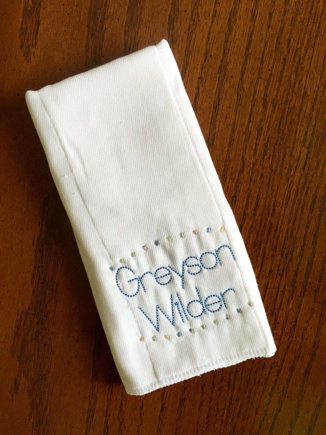 Personalized Burp Cloth Monogram Burp Cloth Baby Shower Gift