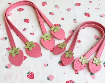 Atsuko Matsuyama Strawberry Leather-Like Handle | 40cm/16" or 30cm/12"
