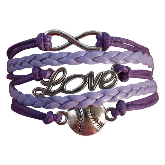 Softball Jewelry Girls Softball Bracelet by MyInfinityCollection