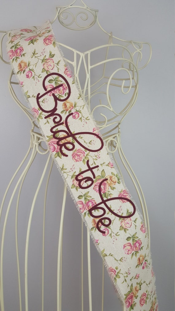 Vintage Bride To Be Sash 2