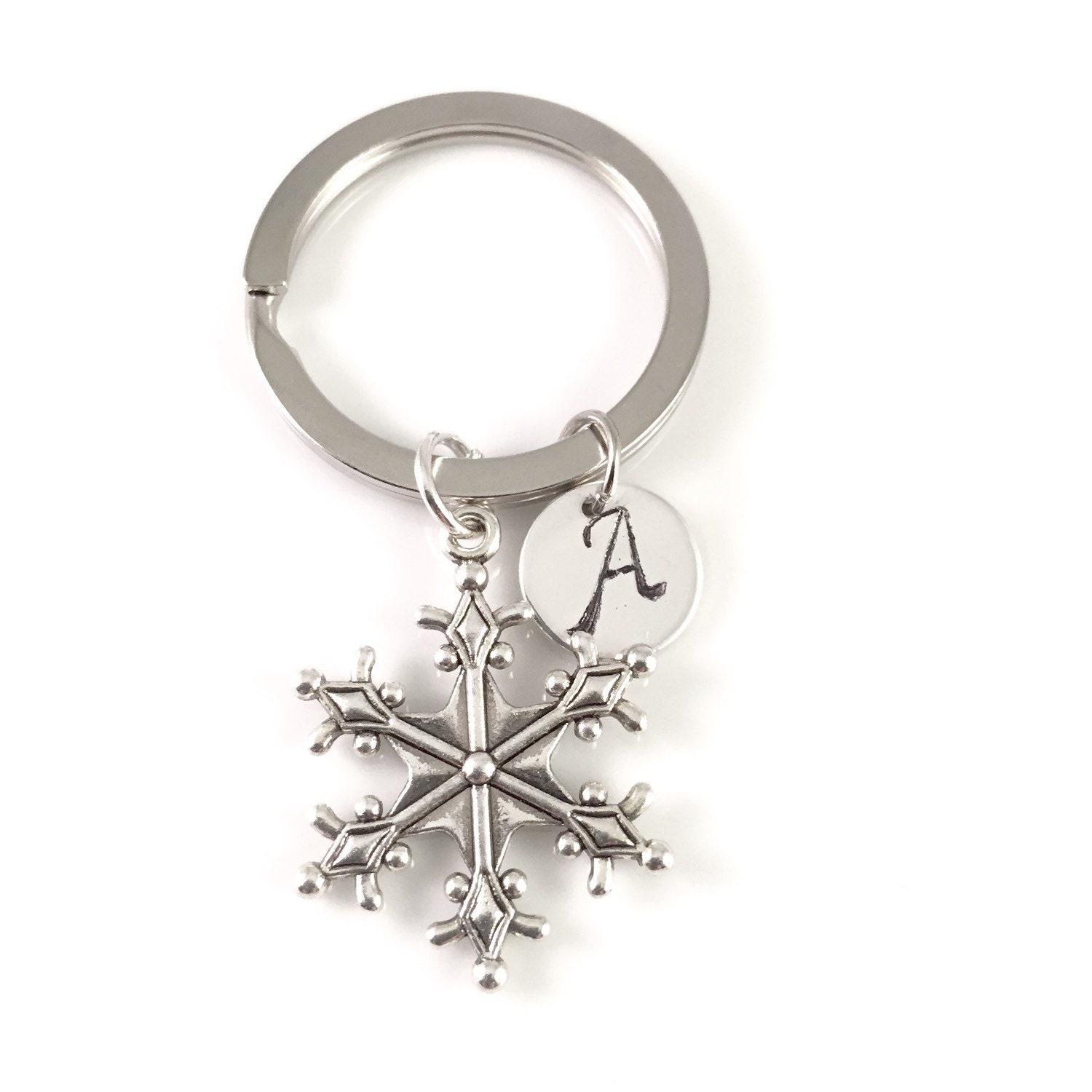 Snowflake keychain Frozen keychain Personalized snowflake