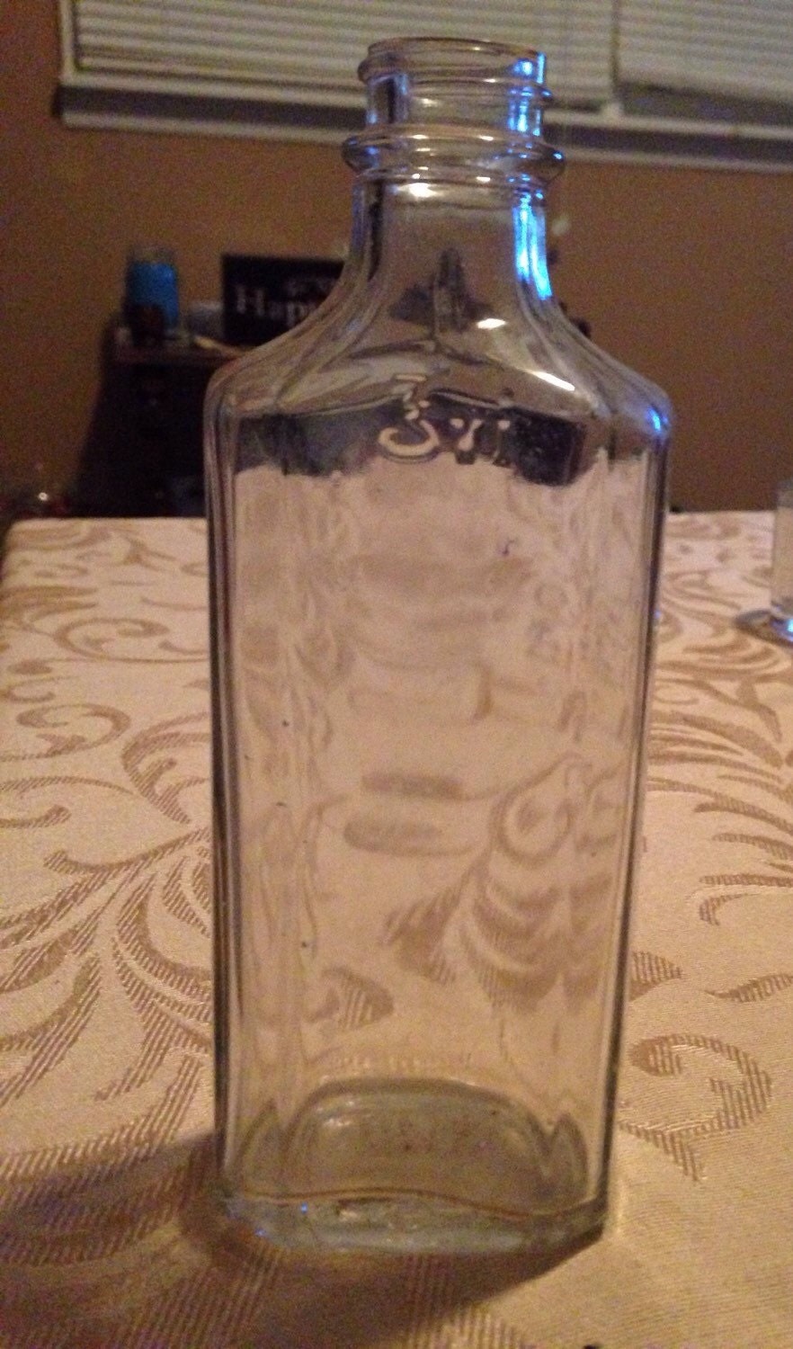 Owens 3 vi glass medicine bottle