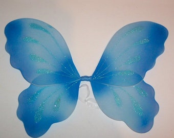 Fairy wings costume Blue fairy wings Children fairy wings Angel wings Baby fairy wings Large fairy wings Fairy wings for kids Wedding wings