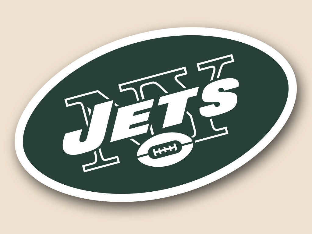 NEW YORK JETS Set of 2 Vinyl Cornhole Decal Logo Wall Sticker