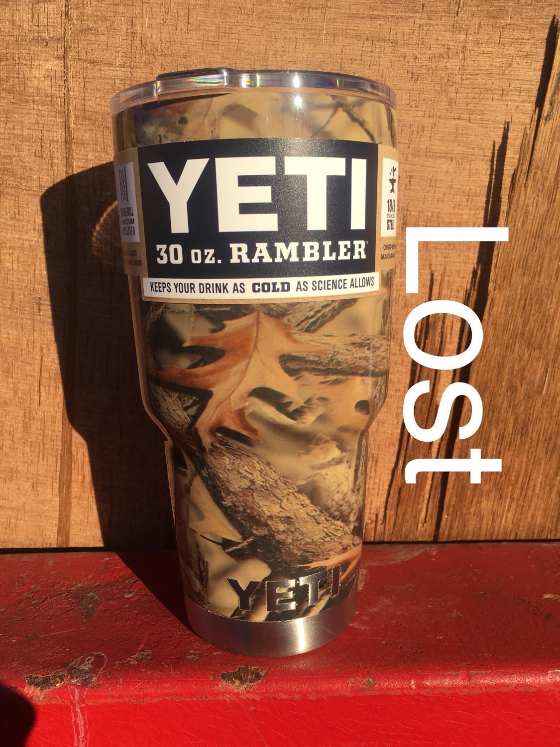 Yeti Camo 30 oz Rambler with Free Closable Lid