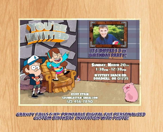 Gravity Falls 5x7 Printable Digital File