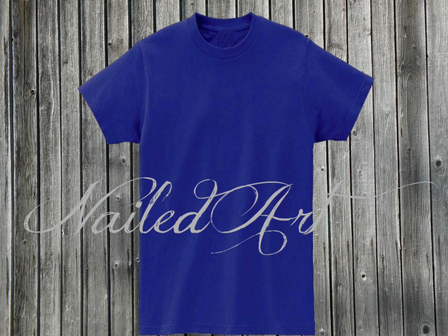 Blank Blue T-Shirt Mockup Front and Back Graphic by NailedArt1